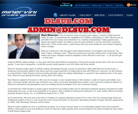 Mark Minervini Private Access MPA