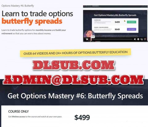 Ecommerce styled image for Sasha Evdakov - Options Mastery #6 - Butterfly Spreads online training