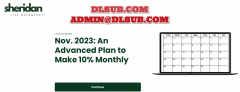 Dan Sheridan - Advanced Plan to Make 10% Monthly Nov 2023