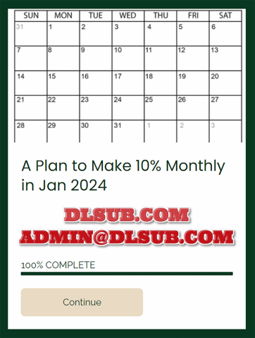 Dan Sheridan - A Plan to Make 10% Monthly in Jan 2024